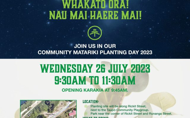 2023 MATARIKI TREE PLANTING