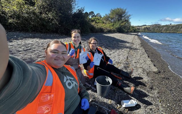 Trust Board personnel test the waters for golden clams